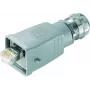 Telegärtner 100007467 Sensor/Aktor-Steckverbinder RJ45 Stecker, Cat.6A, geschirmt, feldkonfektionierbar, 1 Stück