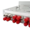 TELEGÄRTNER STX DIN-Schienen-Verteiler 6xST-Duplex, Metallhülse/Metallgehäuse, Multimode (H82050A0001)