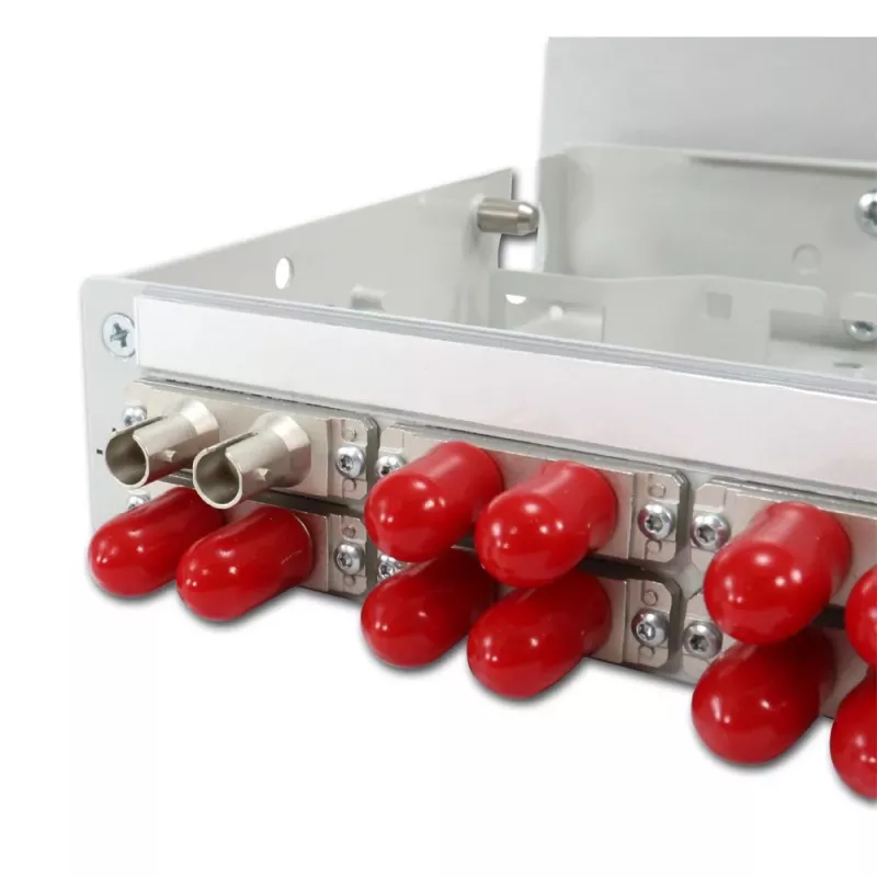TELEGÄRTNER STX DIN-Schienen-Verteiler 6xST-Duplex, Metallhülse/Metallgehäuse, Multimode (H82050A0001)