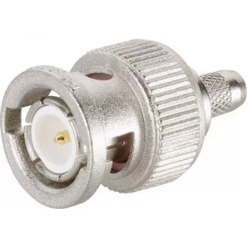 Telegärtner BNC Crimpstecker 75 Ohm für RG-59 B/U, Goldkontakt, Nickelgehäuse J01002F1288Z