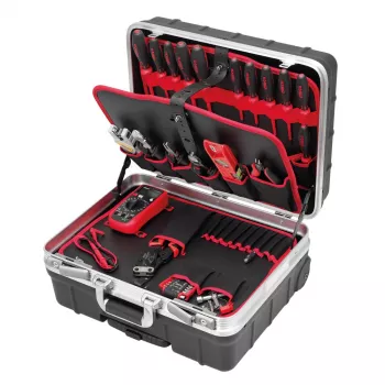 CIMCO Industrie-Werkzeugkoffer-Trolley für Auszubildende 170532, 30L, IP43, Schwarz