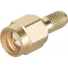 Telegärtner SMA-Kabelstecker Crimp/Löt G05 (RG-223/U, RG-142 B/U), Gold, 50 Ohm, DC-18 GHz J01150A0031