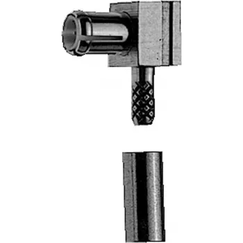 Telegärtner MCX Winkel-Crimpstecker für RG-178 B/U, vergoldet, 5er-Pack (J01270A0201)