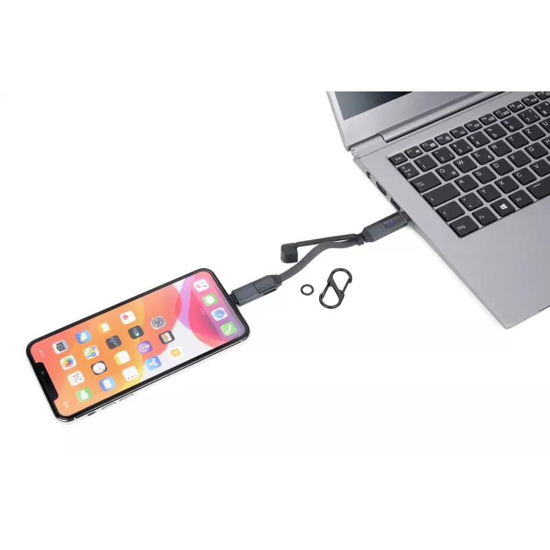 TROIKA SPEEDY TO GO Schlüsselanhänger mit Einkaufswagenchip - Titan CBL60/TI