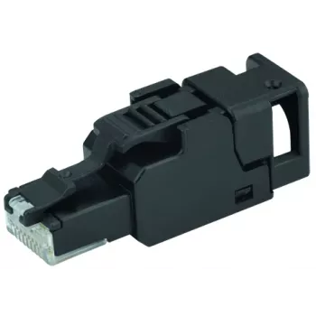 TELEGÄRTNER UFP8 Cat.6A Feldkonfektionierbarer RJ45-Stecker, T568B, AWG23-22, geschirmt, werkzeuglose IDC J00026A3113