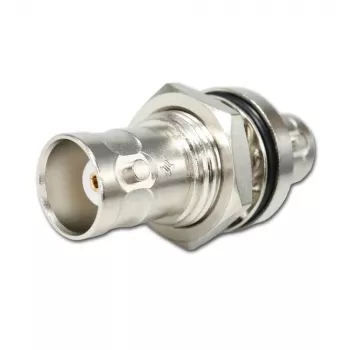 Telegärtner J01004A1233Z BNC-Stecker auf BNC-Buchse Adapter, 75 Ohm, Schwarz
