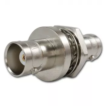 Telegärtner J01004A1233Z BNC-Stecker auf BNC-Buchse Adapter, 75 Ohm, Schwarz