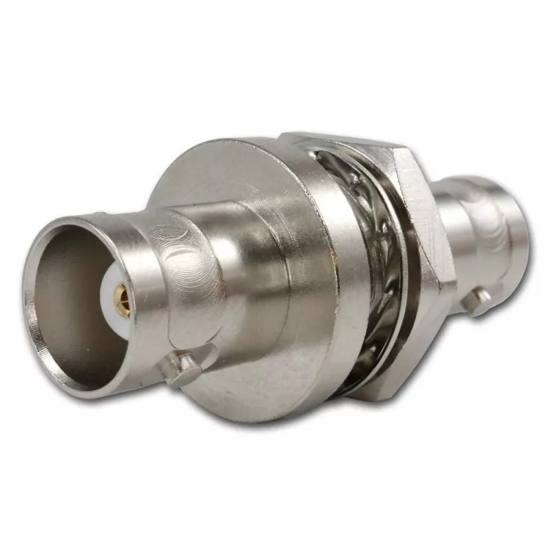 Telegärtner J01004A1233Z BNC-Stecker auf BNC-Buchse Adapter, 75 Ohm, Schwarz