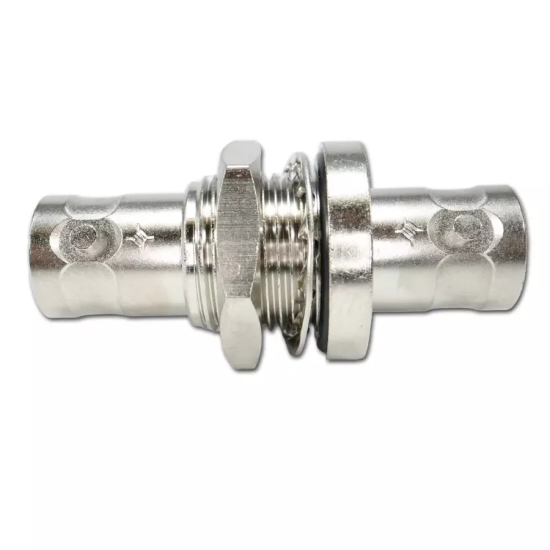 Telegärtner J01004A1233Z BNC-Stecker auf BNC-Buchse Adapter, 75 Ohm, Schwarz