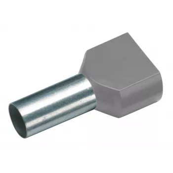 Cimco 187704 Doppel-Aderendhülse 0,75 mm² teilisoliert grau (100 Stück)