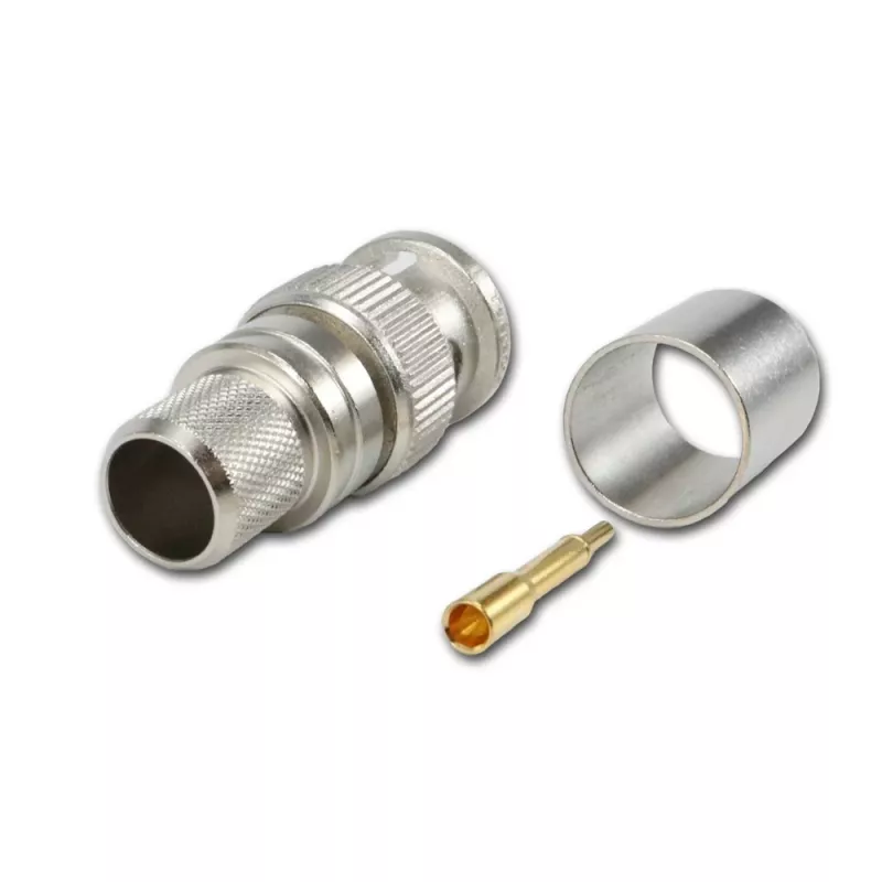Telegärtner BNC Crimpstecker für RG214/U & RG393/U, 50 Ohm, 1 Stück J01000A0060