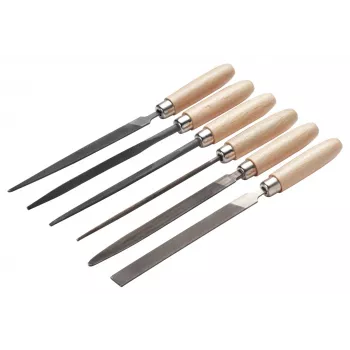 Cimco Präzisionsfeilen-Set 206750, 6-teilig, 160 mm, Hieb 2, DIN 7283