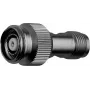 Telegärtner TNC-Buchse auf TNC Reverse-Stecker Koaxialadapter, 50 Ohm, vernickeltes Messing, Gold-Kontaktstift J01014R0001