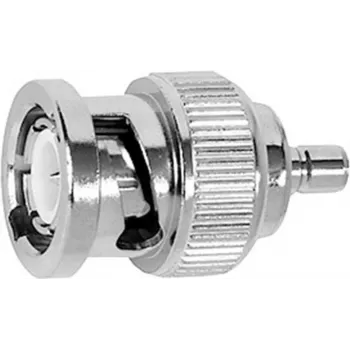 TELEGÄRTNER BNC-Stecker auf SMB-Stecker Koaxialadapter, 50 Ohm, vernickeltes Messing, J01008G0038