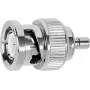 TELEGÄRTNER BNC-Stecker auf SMB-Stecker Koaxialadapter, 50 Ohm, vernickeltes Messing, J01008G0038