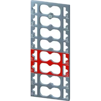 Siemens SIMATIC ET 200SP Farbcodierungs-Etiketten - 12x Grau, 4x Rot (6ES71936CP032MA0)
