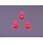 EUROPALMS LED Schnapsglas 2cl mit Würfelspiel, Rot, 3 Stück 83309050