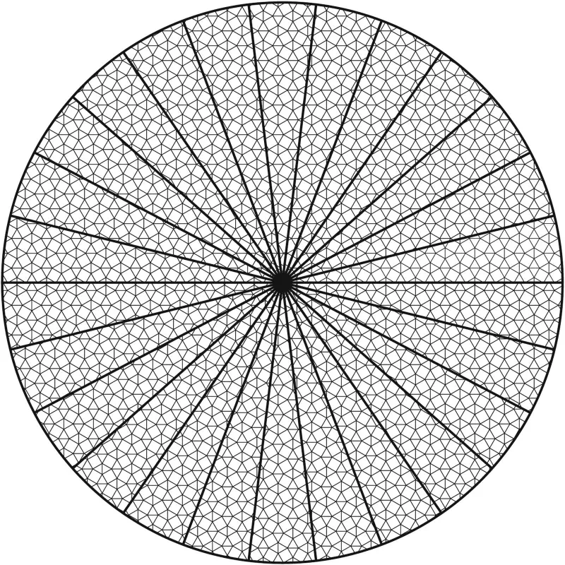 EUROPALMS Dekorationsnetz, kreisförmig, 1200 cm, Weiß 83312207