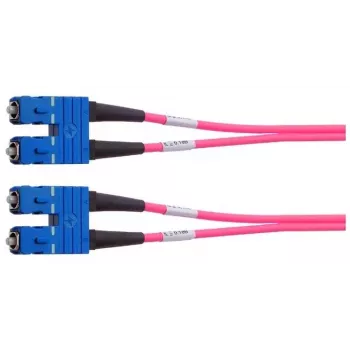 Telegärtner SC/SC OM4 Duplex Glasfaser-Patchkabel, 2 m, Violett L00881A0028