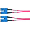 Telegärtner SC/SC OM4 Duplex Glasfaser-Patchkabel, 2 m, Violett L00881A0028