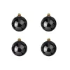 EUROPALMS Dekokugel-Set 10 cm, Schwarz, 4 Stück 83501263