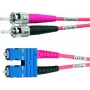Telegärtner OM4 Glasfaser-Patchkabel ST auf SC, 50/125µm Multimode, 2m, Aqua L00891A0079