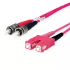 Telegärtner OM4 Glasfaser-Patchkabel ST auf SC, 50/125µm Multimode, 2m, Aqua L00891A0079