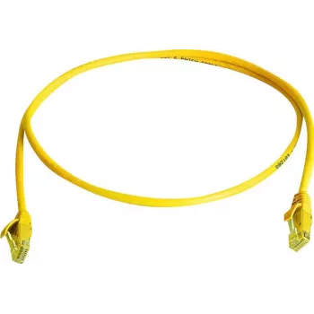 Telegärtner L00000A0294 Cat6 U/UTP RJ45 Patchkabel, 0,5m, Gelb