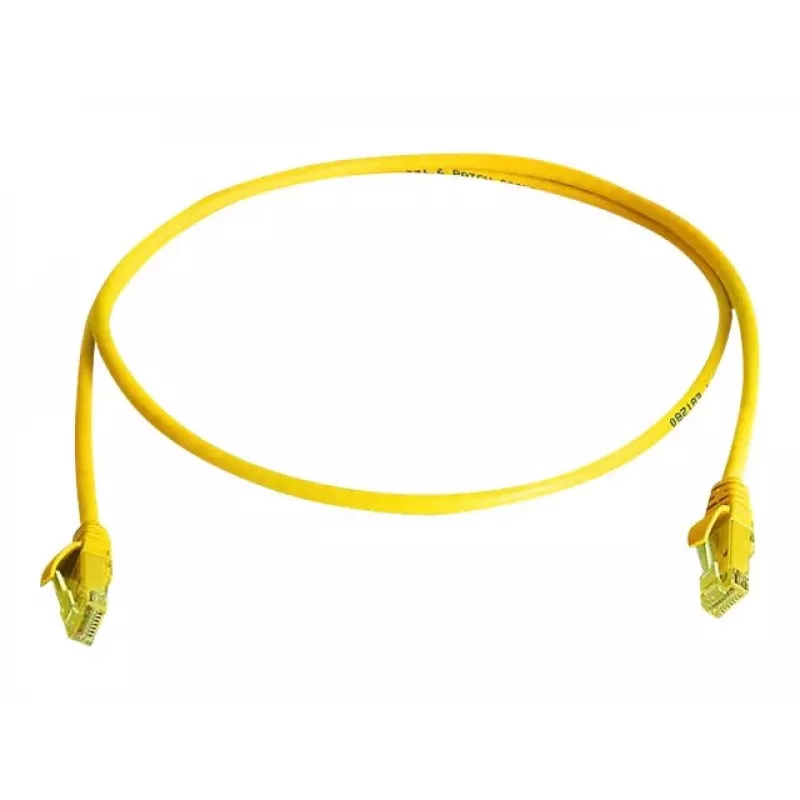 Telegärtner L00000A0294 Cat6 U/UTP RJ45 Patchkabel, 0,5m, Gelb