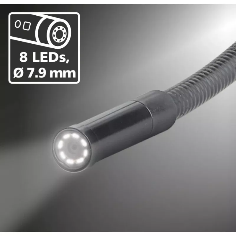 Laserliner 082.282A Inspektionskamera-Sonde mit 6 mm Durchmesser und 1,5 m Länge