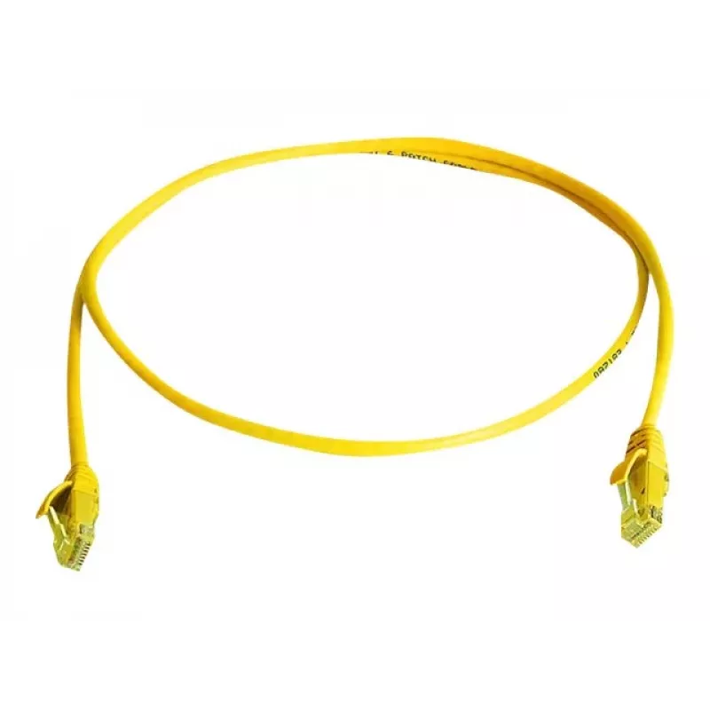 Telegärtner DataVoice Office Cat 6 UTP Patchkabel RJ45 auf RJ45, 3m, Gelb RAL 1021, Halogenfrei L00002A0237