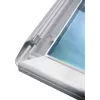 EUROPALMS beleuchtete Werbewand, Aluminium, 1x2m, LED, Silber 83331754