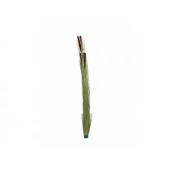 EUROPALMS Künstliches Schilfgras mit Kolben, Hellgrün, 152cm 82505855