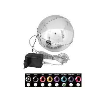 EUROPALMS LED Schneeball 15cm, Ice Blue 83501241