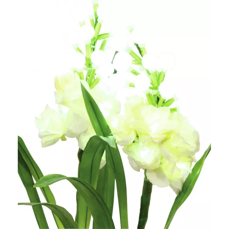 EUROPALMS Aronstab, 3er Set mit LEDs, weiß, 85cm (83330302)