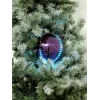 EUROPALMS LED Schneeball 8cm, Flieder, 5er-Pack 83501240