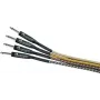 DIMAVERY Instrumentenkabel 3m Schwarz/Silber vernickelte TS-Klinkenstecker 26300051