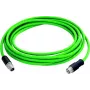 TELEGÄRTNER L82005A0000 10 m LC-Duplex auf LC-Duplex OM3 Multimode LWL Patchkabel, Aqua, LSZH 100017385