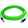 TELEGÄRTNER L82005A0000 10 m LC-Duplex auf LC-Duplex OM3 Multimode LWL Patchkabel, Aqua, LSZH 100017385