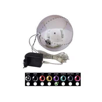 EUROPALMS LED Schneekugel 15cm, Lila 83501248