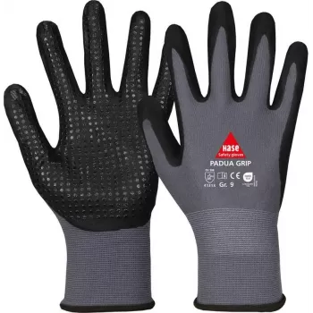 HASE SAFETY GROUP AG 508150 8 Padua Grip Nitrilbeschichtete Nylon-Arbeitshandschuhe Größe 8