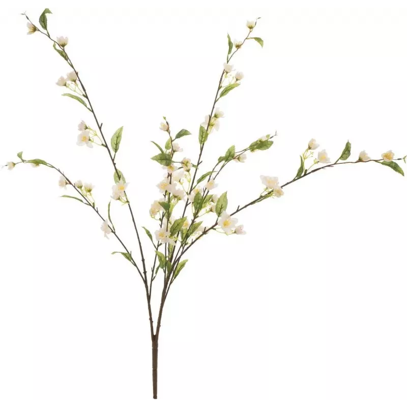 EUROPALMS Künstlicher Kirschblütenzweig, Weiß, 60cm 82530565