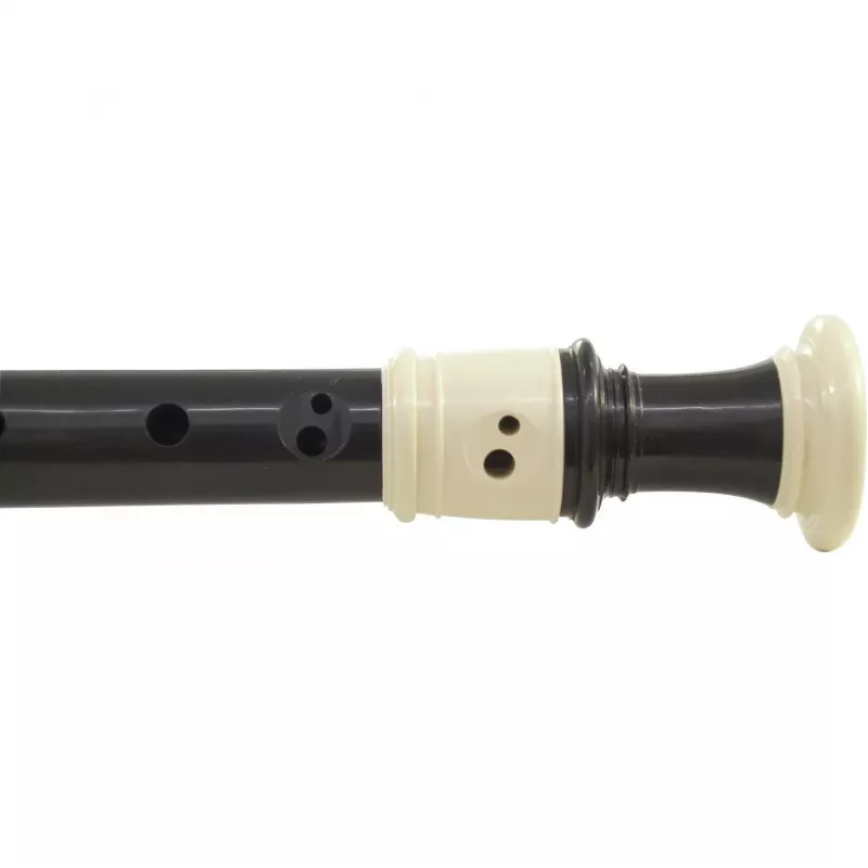 DIMAVERY Sopranblockflöte mit barocker Griffweise in C, schwarzer Kunststoff, 3-teilig 26500410