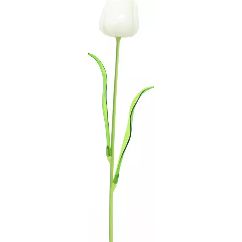EUROPALMS Crystal Tulip Künstliche Blume, Weiß, 61cm, 12er-Pack (82600204)
