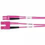 TELEGÄRTNER SC/LC Duplex Adapterkabel OM4 2m SC-D LC-D Stecker violett Kabel (L00891A0127)