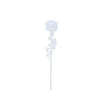 EUROPALMS Crystal Rose Kunstblume, Transparent, 81cm, 12er-Pack Vorteilspackung 82600210