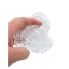 EUROPALMS Crystal Rose Kunstblume, Transparent, 81cm, 12er-Pack Vorteilspackung 82600210