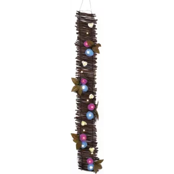 EUROPALMS Rosen-Girlande mit LEDs, 120cm, Weiß 83330320