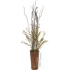 EUROPALMS Künstlicher Eukalyptuszweig, Gelbgrün, 110cm 82505622