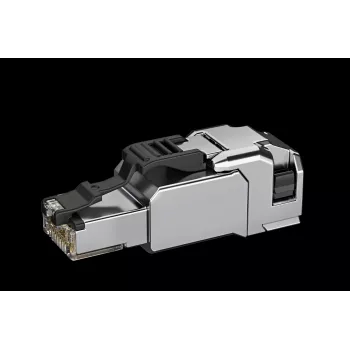 TELEGÄRTNER 100039917 RJ45 Feldkonfektionierbarer Steckverbinder Cat.6A geschirmt Edelstahl